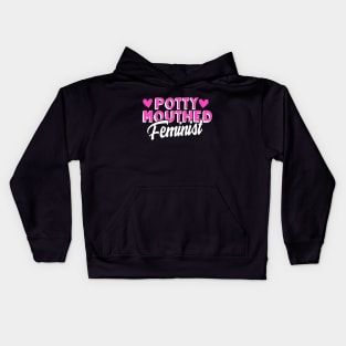 Potty Mouthed Feminist Kids Hoodie